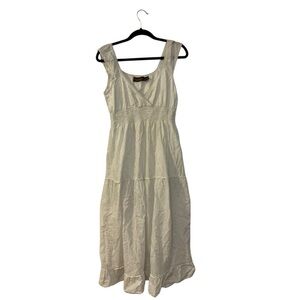 Speed Control Cream Midi Dress